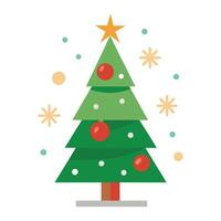 abstract minimalistic Christmas trees set illustration. vector