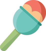 minimalistic ice cream scoop icon. vector