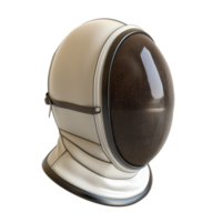 A futuristic spacesuit helmet with a sleek design, blending advanced technology and aesthetics png