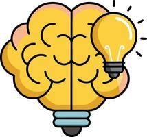 Minimalistic idea concepts, abstract creative idea, innovative concept illustration. vector