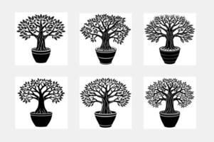 set of trees vector