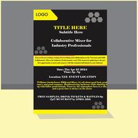 Digital Event flyer design template vector