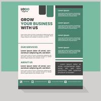minimal Business flyer design template vector