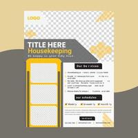 Digital A4 size single sided Flyer design template vector