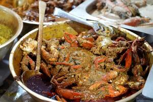 Delicious Crab Curry is ready to Serve photo
