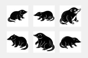 Mole illustration bundle vector