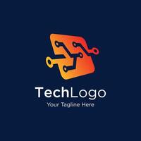 Technology Logo Template Design , icon, symbol, concept, abstract, web, illustration. vector