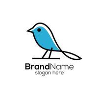 bird logo template, bird line logo design Template Design Creative abstract illustration for your business company. vector