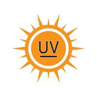 ultraviolet rays icon illustration design template vector