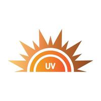 ultraviolet rays icon illustration design template vector