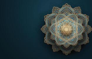 Decorative Vintage Background with Mandala Element vector