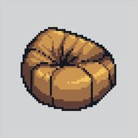 Pixel art illustration Bean Bag. Pixelated Lazy Chair. Lazy Bean Bag Chair pixelated for the pixel art game and icon for website and game. old school retro. vector