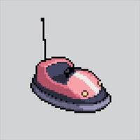 Pixel art illustration Bumper Car. Pixelated Carnival Bumper Car. Carnival Bumper Car pixelated for the pixel art game and icon for website and game. old school retro. vector
