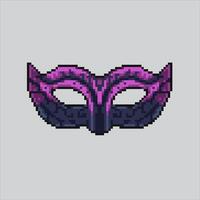 Pixel art illustration Party Mask. Pixelated Party Mask. Party Mask pixelated for the pixel art game and icon for website and game. old school retro. vector