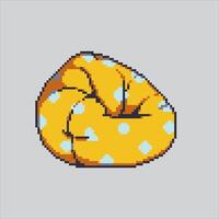 Pixel art illustration Bean Bag. Pixelated Lazy Chair. Lazy Bean Bag Chair pixelated for the pixel art game and icon for website and game. old school retro. vector