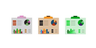 Economics strategy, analysis of sales, statistic, data statistic illustration set, landing web page. Analyst hand collect data and analyse business, business solution with three design vector