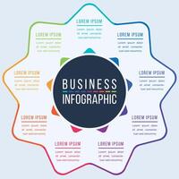 Infographic business design 9 steps, objects, elements or options business information circle infographic template vector