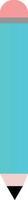 Minimalist style icon of a pencil vector