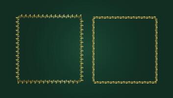 Gold frame beautiful retro background design and pattern Frame vector
