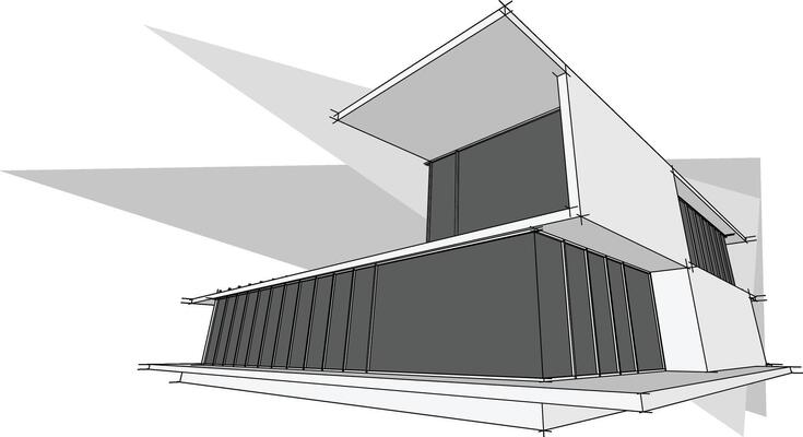 3D Architectural Perspective and Sketch Designs