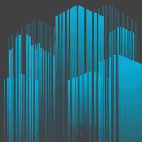 Smart Building Concept Design in a Futuristic Cityscape vector