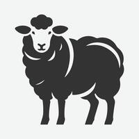 Majestic Sheep Silhouette, A Stunning Representation of Serenity and Grace vector
