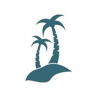 Palm tree summer illustration vector