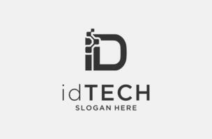 id data logo design for data or storage service. vector