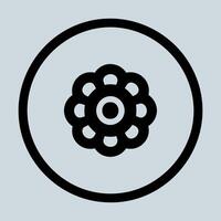 icon of setting cogweehl in a circle vector