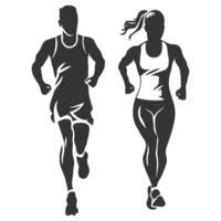People running activity design illustration vector