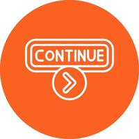 Continue Line Multi Circle Icon vector