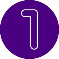 One Line Multi Circle Icon vector