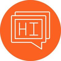 Hi Line Multi Circle Icon vector