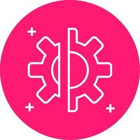 Disruption Line Multi Circle Icon vector
