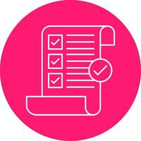 Terms and Conditions Line Multi Circle Icon vector