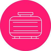 Septic Tank Line Multi Circle Icon vector