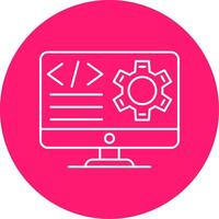 Website Builder Line Multi Circle Icon vector
