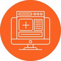 Website Builder Line Multi Circle Icon vector