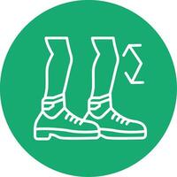 Bending Line Multi Circle Icon vector