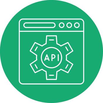 Api Line Multi Circle Icon vector