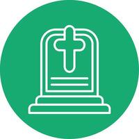 Christianity Line Multi Circle Icon vector
