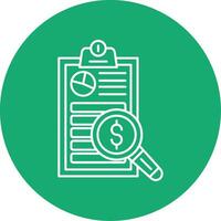 Auditing Line Multi Circle Icon vector