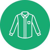 Shirt Line Multi Circle Icon vector