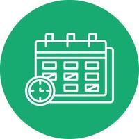 Term Line Multi Circle Icon vector