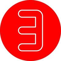 Three Line Multi Circle Icon vector