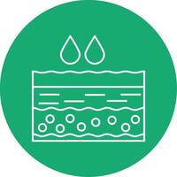 Underground Water Line Multi Circle Icon vector
