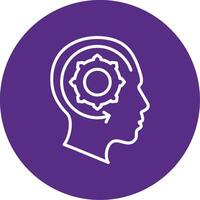 Learning Line Multi Circle Icon vector