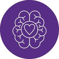 Dopamine Line Multi Circle Icon vector