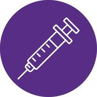 Injection Line Multi Circle Icon vector