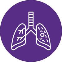 Tuberculosis Virus Line Multi Circle Icon vector